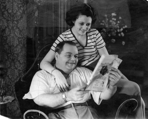 Roscoe "Fatty" Arbuckle with Addie McPhail