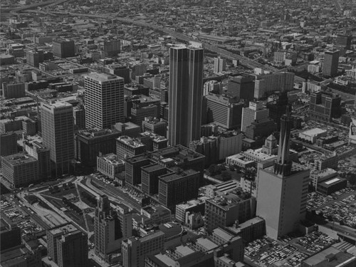 Aerial view of Pershing Square