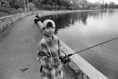 Winter fishing at Echo Park