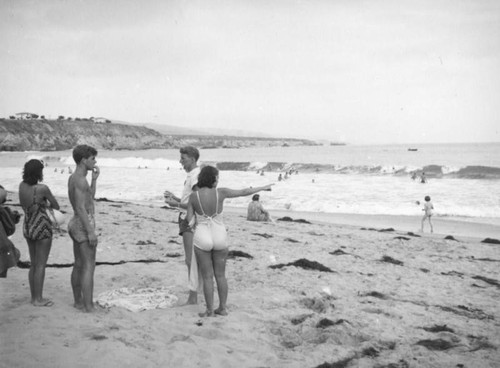 Pointing out to sea, Corona del Mar