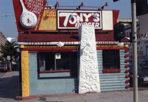 Tony's Burger stand in downtown