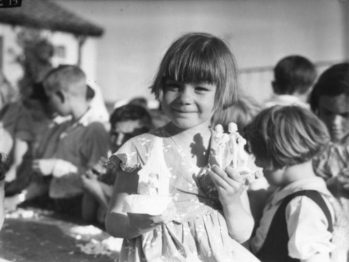 Children learning soap sculpture, view 2