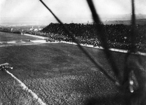 Dominguez Field seen from biplane