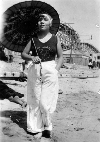 Woman at the beach