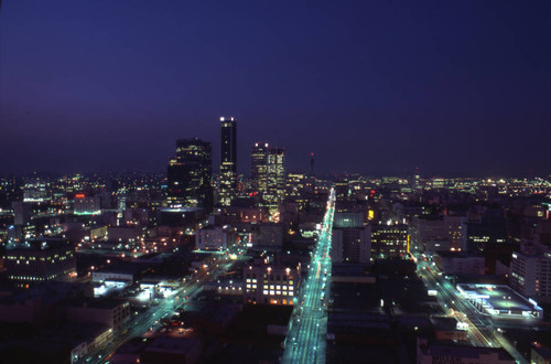 Downtown Los Angeles at night