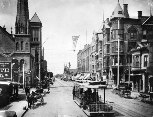 Cable car inauguration on Broadway