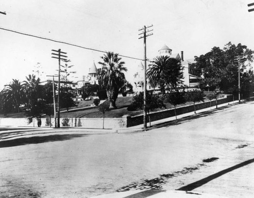 Lucas Avenue at Wilshire Boulevard