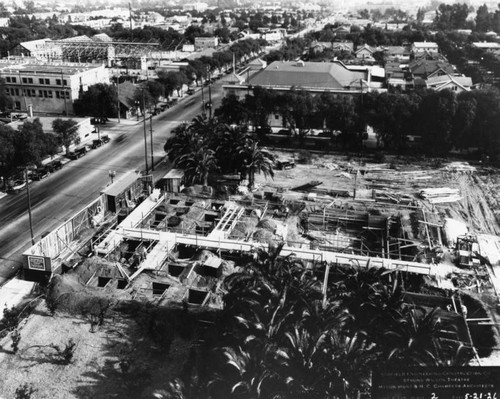 Construction of the Vine Street Theater