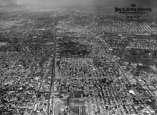 City of Compton, aerial view