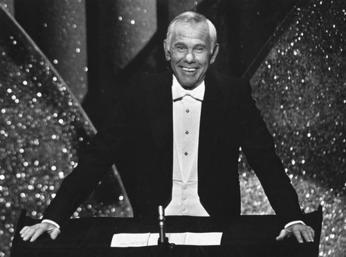 Johnny Carson hosts 56th Academy Awards