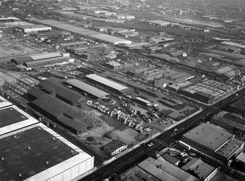 Truck terminals, Vernon, looking northwest