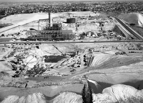 Scattergood Steam Plant, Vista Del Mar, looking east