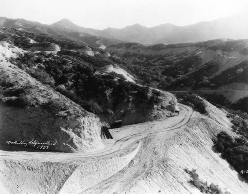 Roadbuilding in Hollywoodland