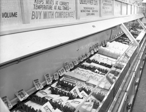 Dairy products display case