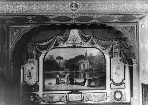 Drop curtain, Burbank Theatre