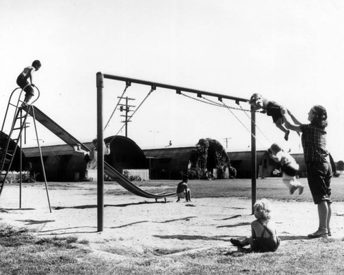 Children at play, Rodger Young Village