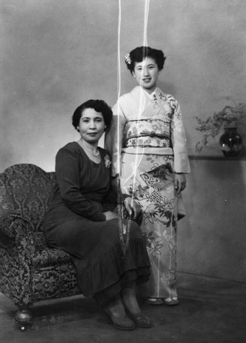 Japanese mother and daughter