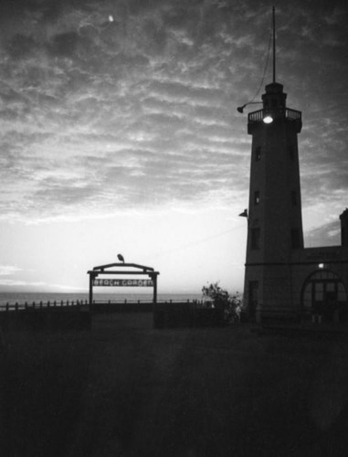 Will Rogers lighthouse at sunset