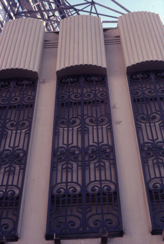 Art Deco commercial building, detail