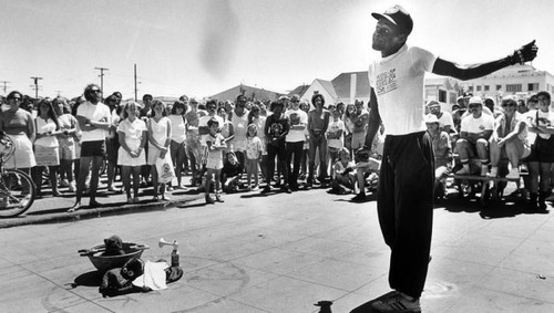 "Michael," a street entertainer