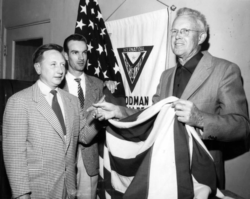 GAR family's flag given to YMCA