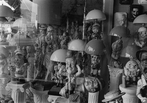 Lamp and figurine shop, Hollywood Boulevard