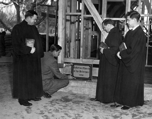 Cornerstone laid for new Lutheran Church