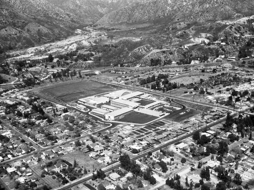 Mt. Gleason Junior High, Mt. Gleason Avenue, view is looking northeast