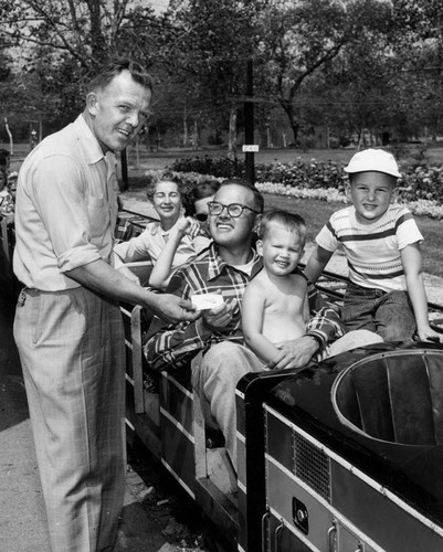 Miniature train in Griffith Park