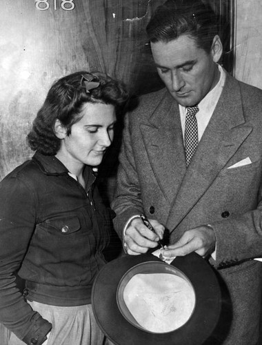 Pat Hovey and Errol Flynn