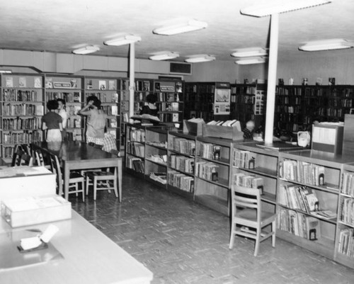 Patrons using the Sherman Oaks Branch Library