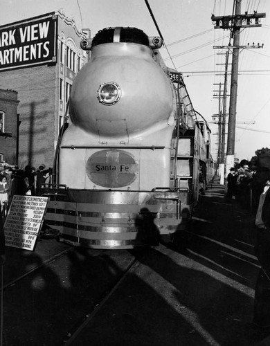 New streamlined steam locomotive