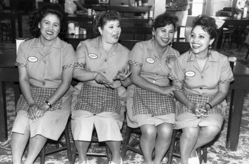 Waitresses at Philippe's restaurant