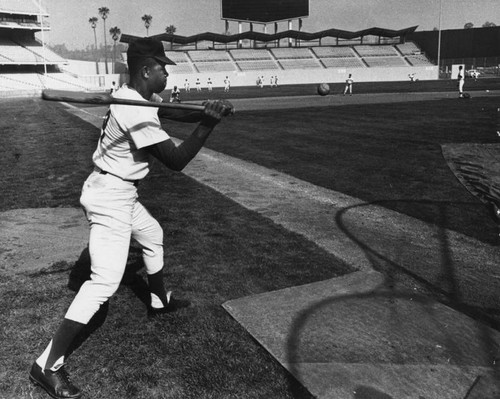 Jim Gilliam at bat