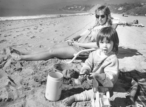 Peachy day at the beach without summer crowds