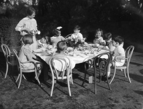 Children at a party