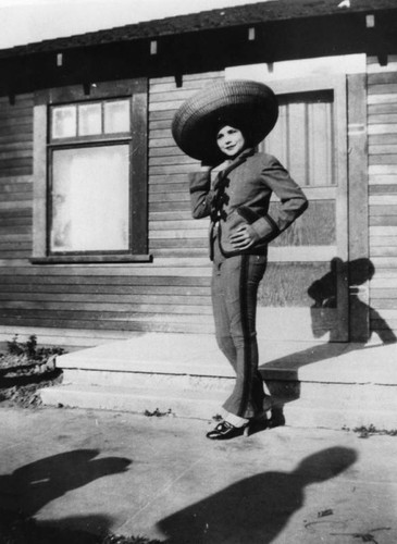 Mexican American in costume