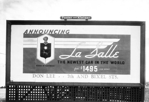 La Salle billboard