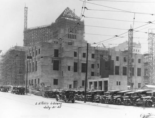 LAPL Central Library construction, view 55