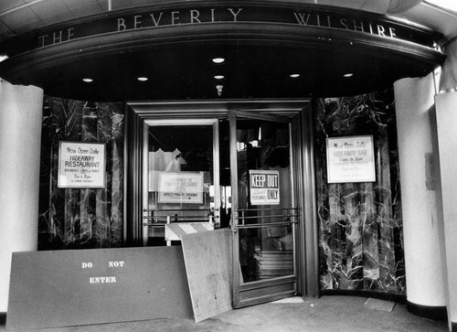 Renovation of Beverly Wilshire Hotel