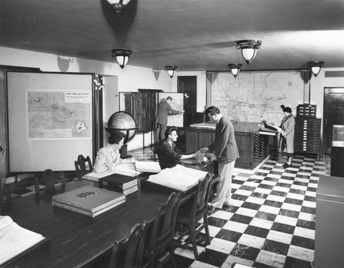 History Department Map Room, Los Angeles Public Library