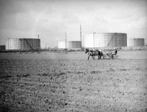 Plowing a field near the Central Manufacturing District