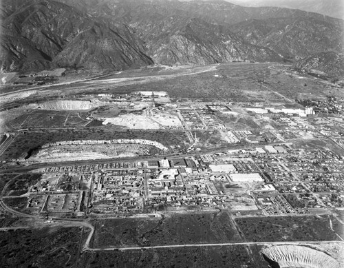 Foothill Boulevard and Hollyvale Street, Azuza, looking northeast