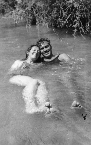 Mexican American couple in the Santa Ana River