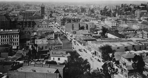 Broadway south from Temple