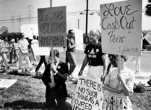 Silent gay protest