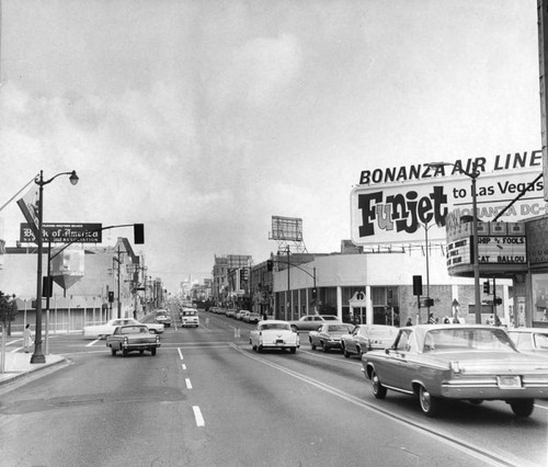 Looking north up Western Avenue