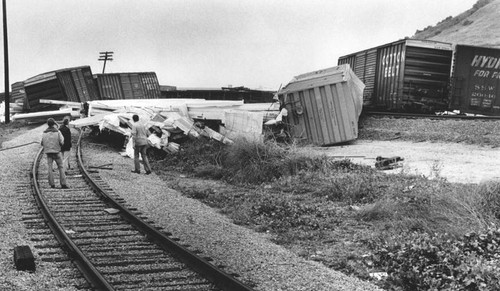 Train derailed, City of Industry