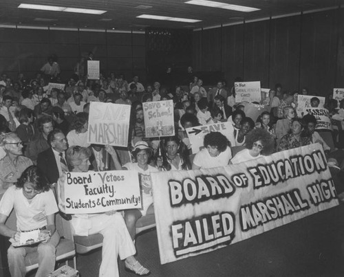 School students demonstrate