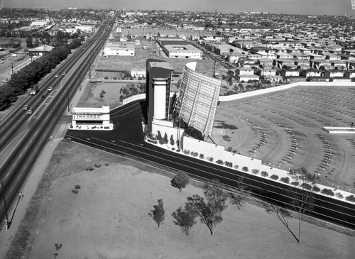 Century Drive-In, Inglewood, looking east